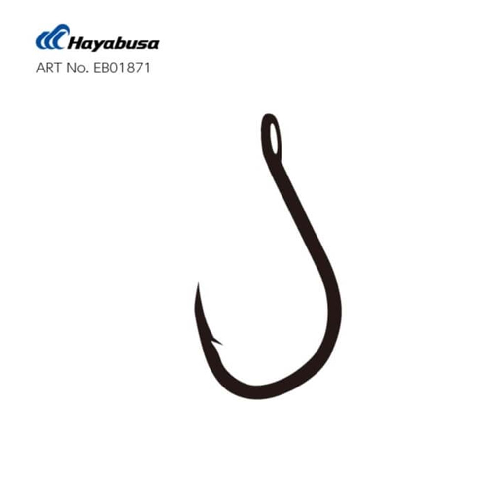 Hayabusa HCHN 018 Delikli Papağan Olta İğnesi Black Nikel