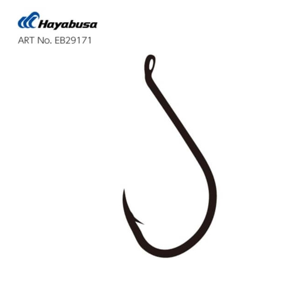 Hayabusa HBEK 562 Delikli Octopus Sinarit İğnesi Black Nikel - 5/0