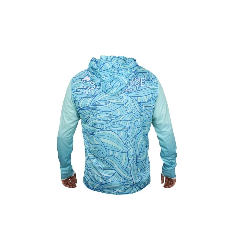 Sea Horse Special Angler Uv T-Shrt Blue Wave