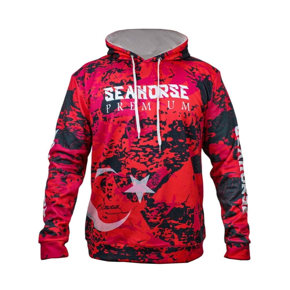 Sea Horse Turkish Angler Hoodie - L