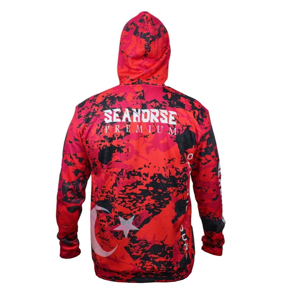 Sea Horse Turkish Angler Hoodie - L