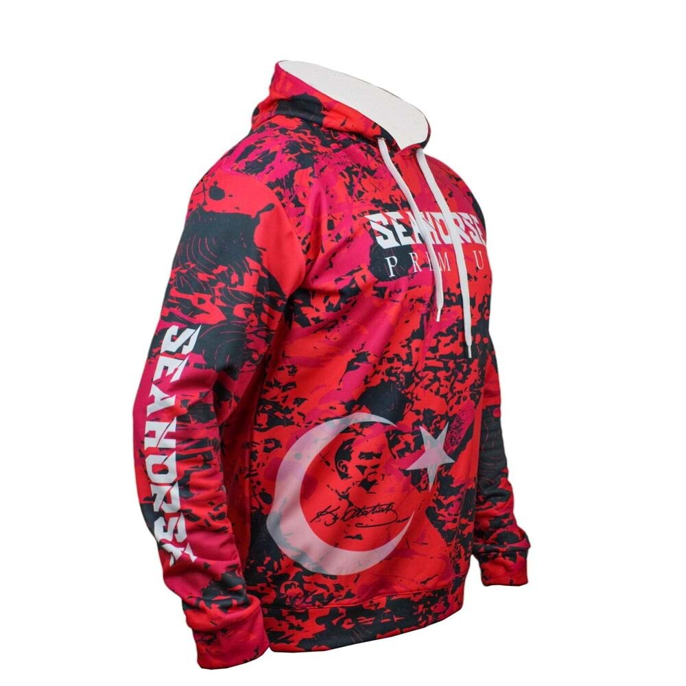 Sea Horse Turkish Angler Hoodie - L