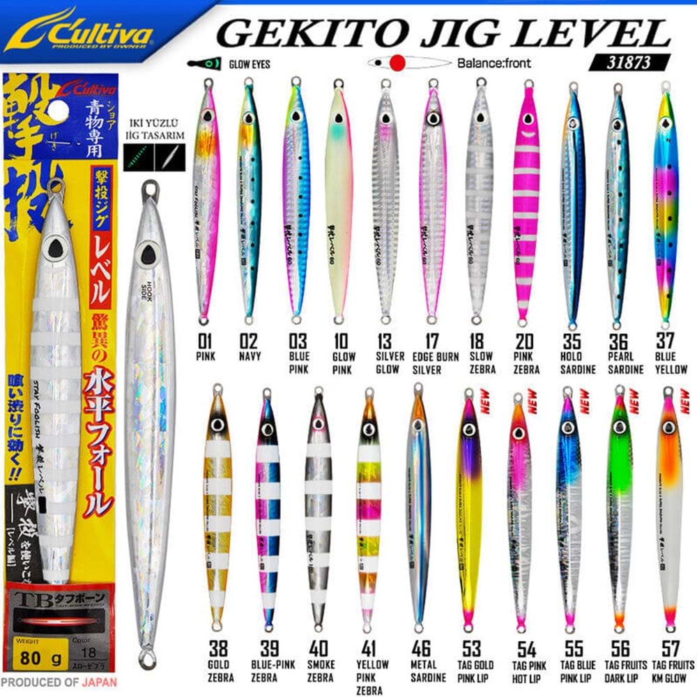 Cultiva Jig 31873 Gekito Jig Level 80g 13.5 cm Jig Yem - 03