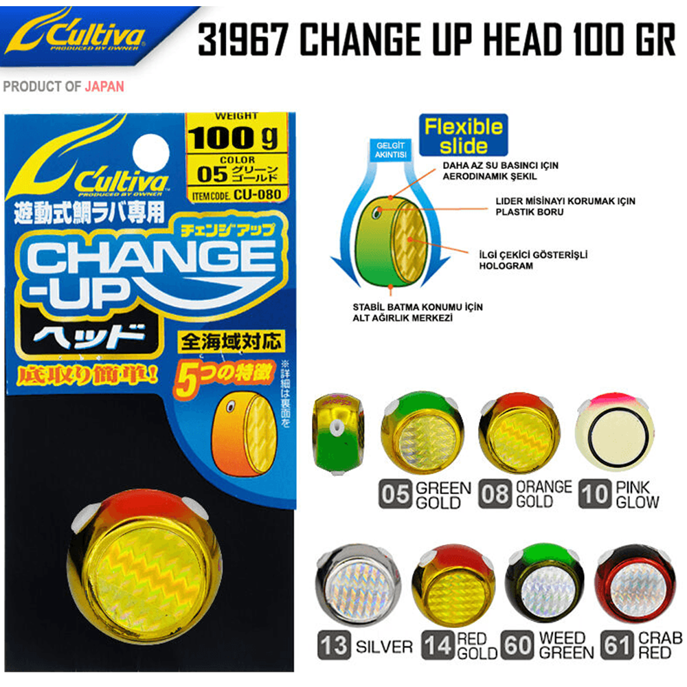 Cultiva 31967 Change Up Head 100gr - 08 ORANGE GOLD