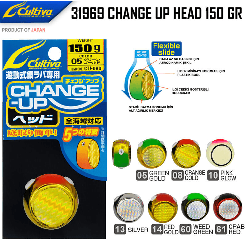Cultiva 31969 Change Up Head 150gr - 14 RED GOLD