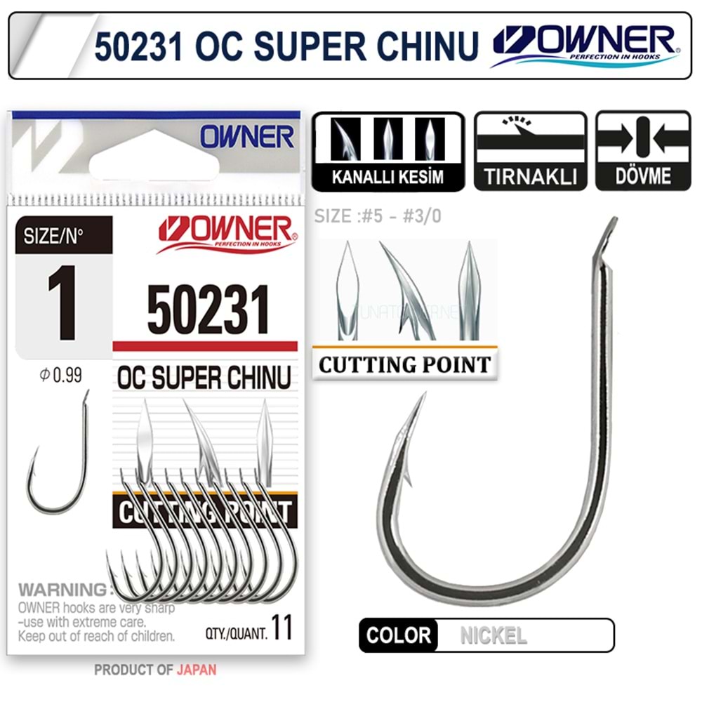 Owner 50231 Cut Super Chinu White İğne - 1