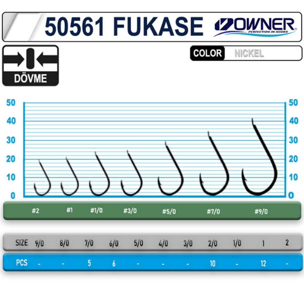 Owner 50561 Fukase White Olta İğnesi - 6/0