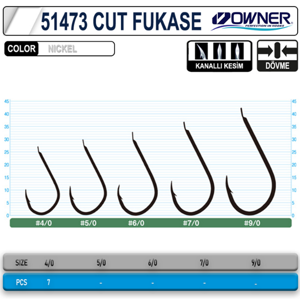 Owner 51473 Cut Fukase Olta İğnesi