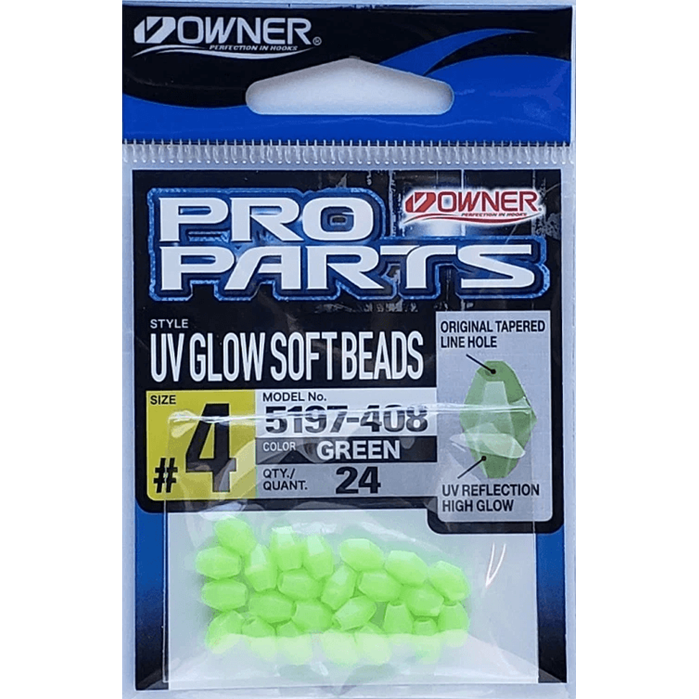 Owner 5197 Soft Beads - 4 GREEN