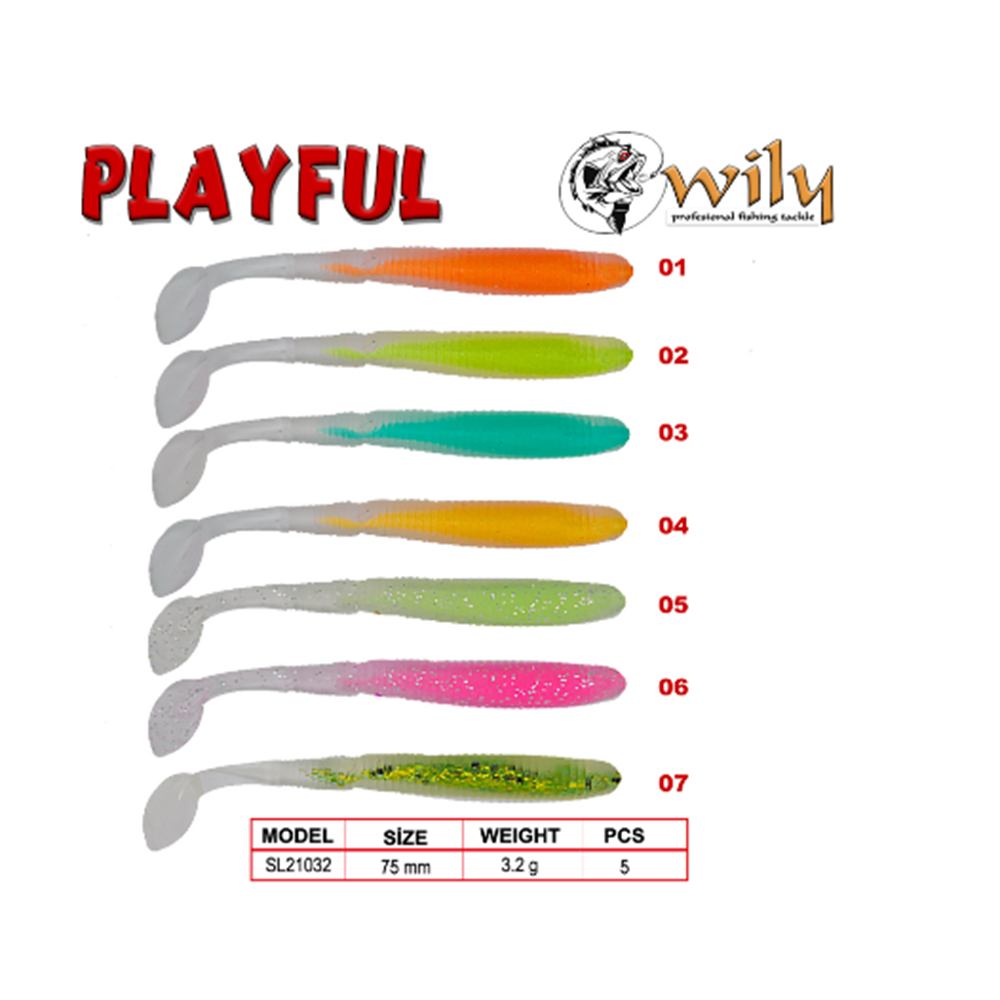 Wily Playful Silikon Yem 7.5 cm 3.2 gr - 01