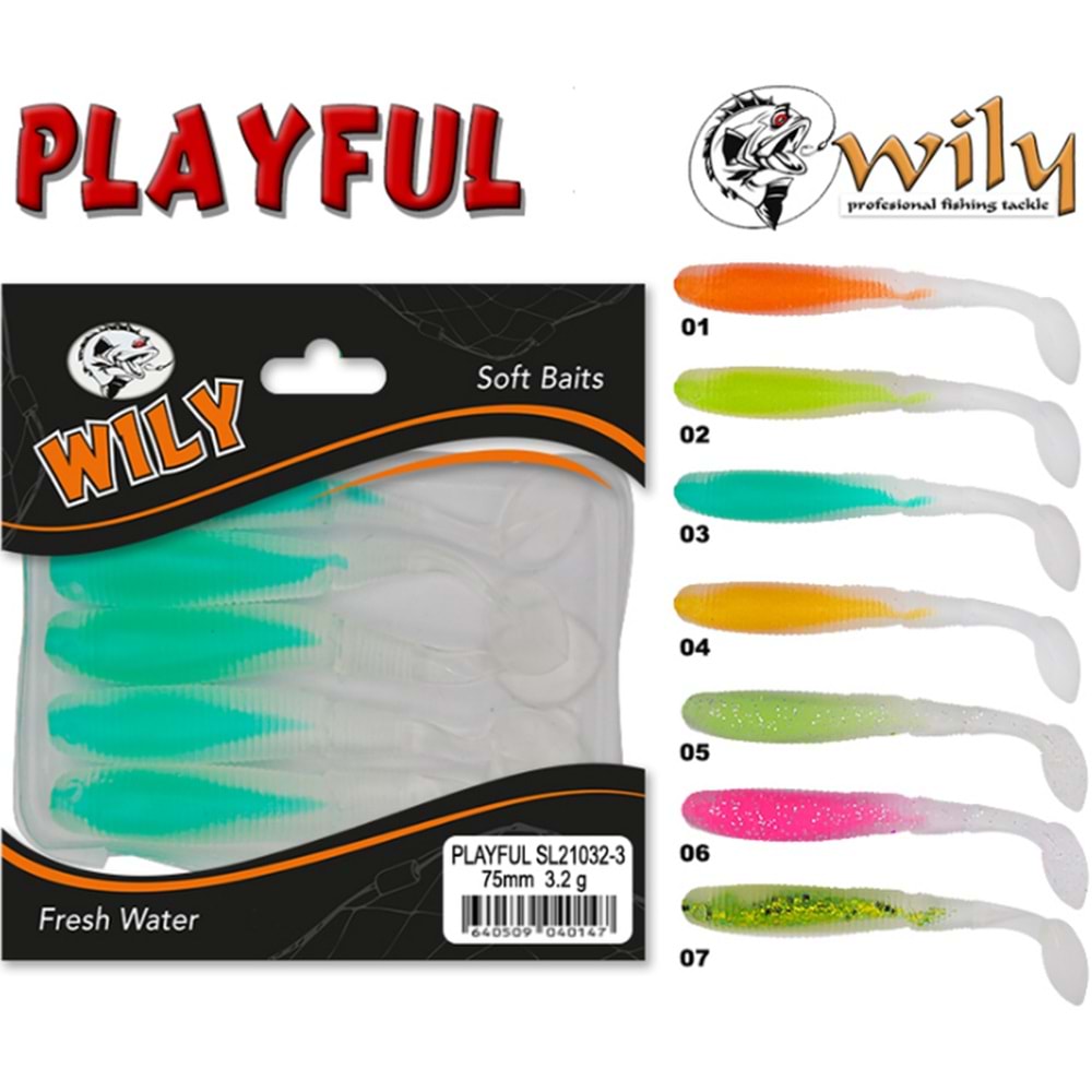 Wily Playful Silikon Yem 7.5 cm 3.2 gr
