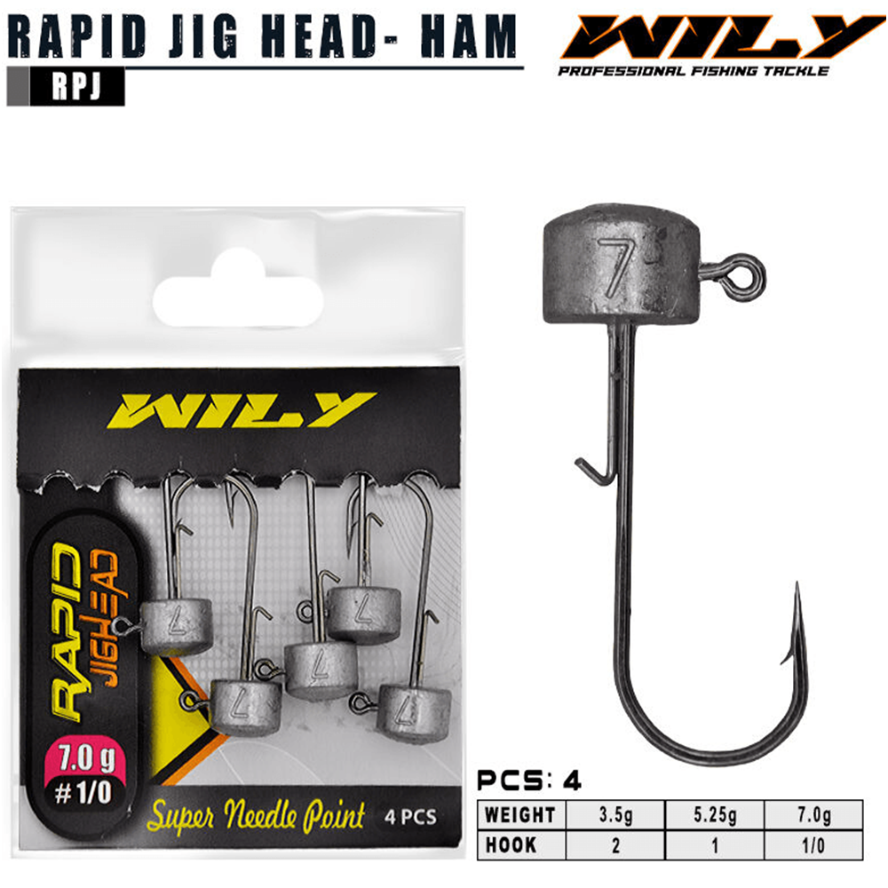 Wily Rapid Jighead - NO:1/0 7.0GR