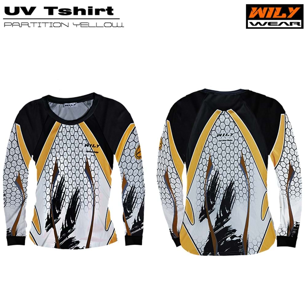 Wily Wear UV T-Shirt PartitionYellow - L
