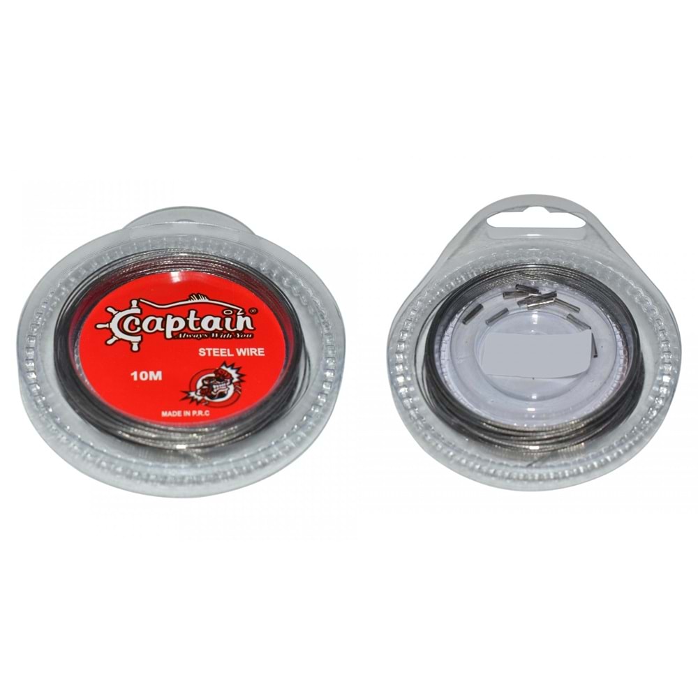 Captain Çelik Tel 2900 10mt Steel Wire Leader 10 Lbs