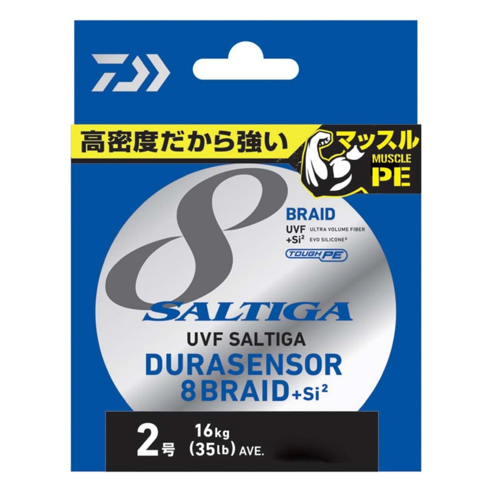 Daiwa Saltiga 8 Braid Dura 300m Multicolor İp Misina - 0.12MM