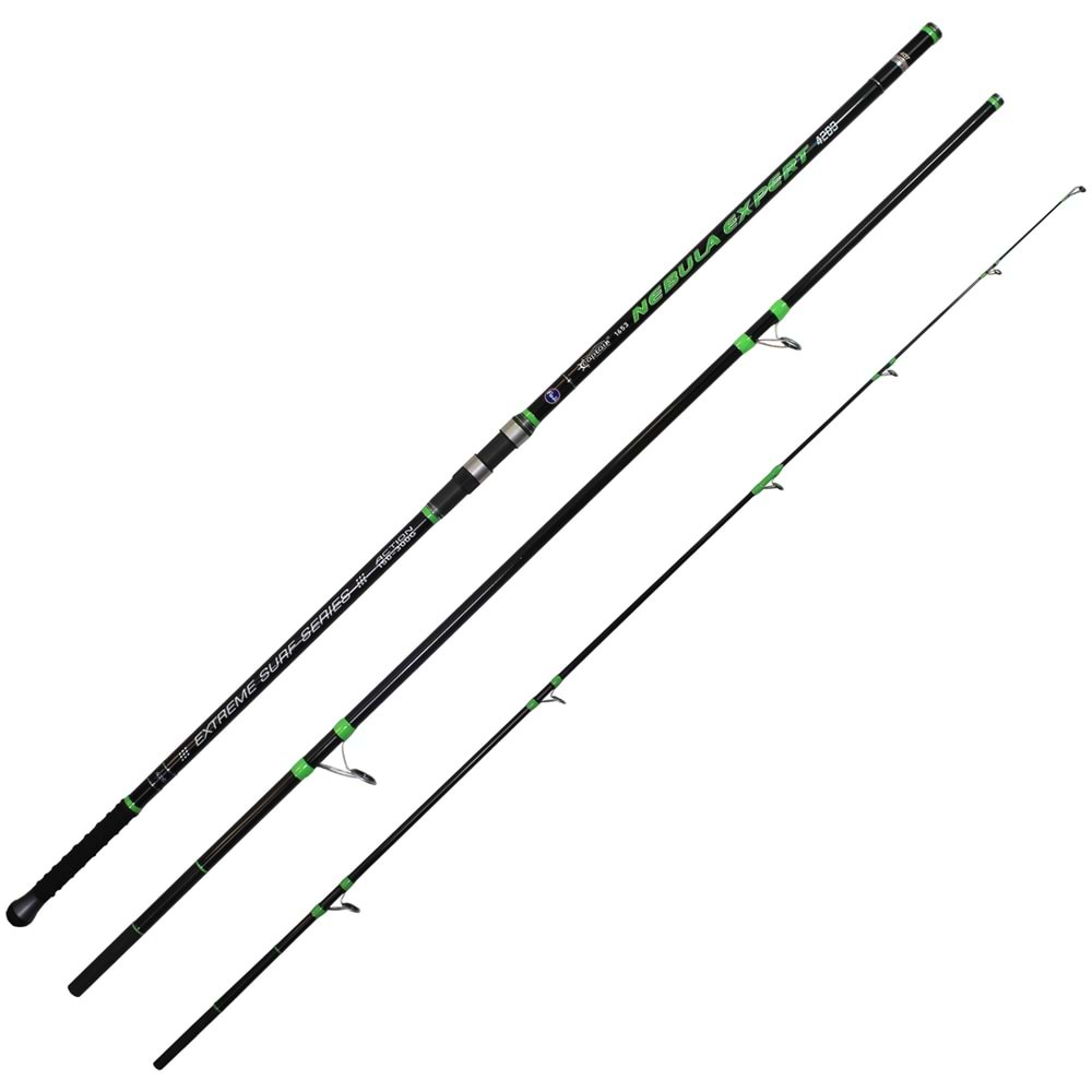 Captain 1653 Nebula Great Expert FUJİ 3 Parça 420cm Surf Kamış 300gr Atar