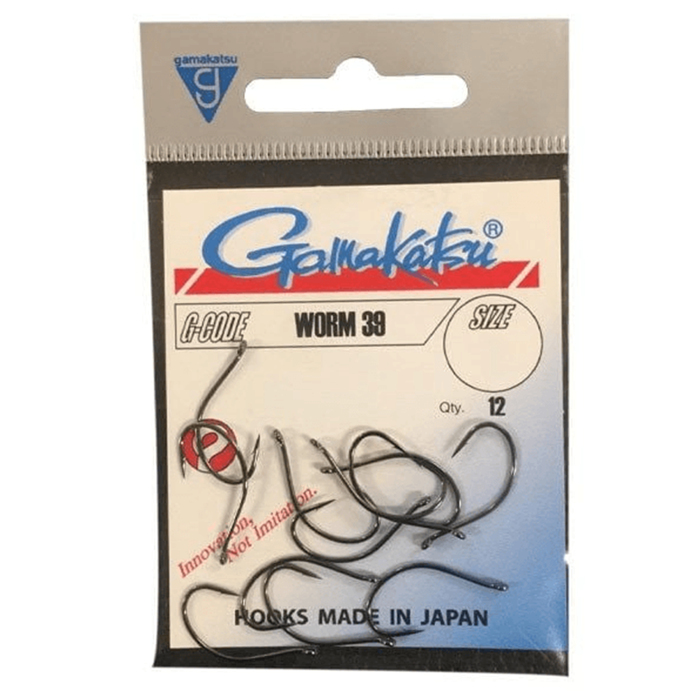 Gamakatsu Worm 39 Siyah Olta İğnesi - 1