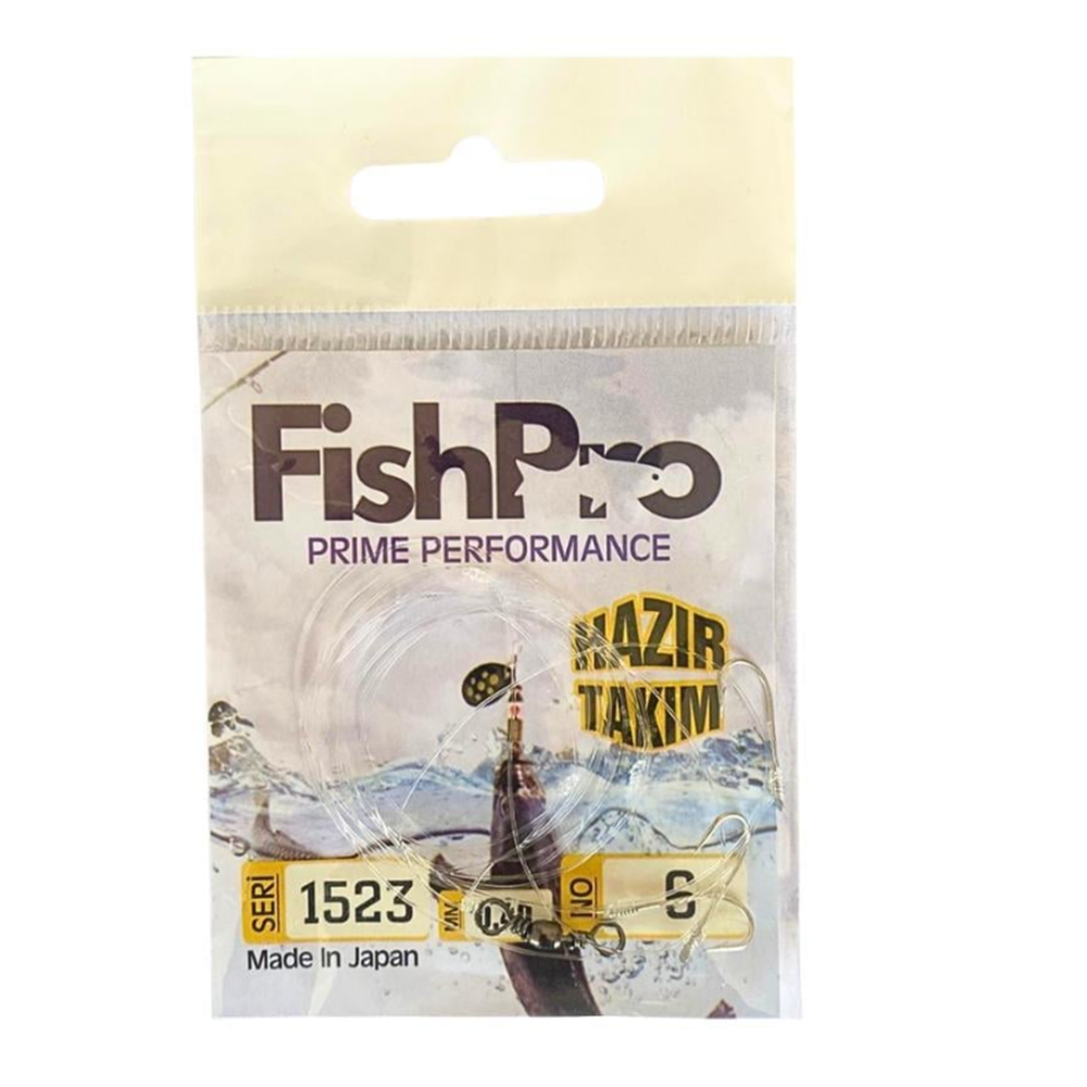 FishPro 3 İğneli Hazır Takım 1523 0.40MM (Hırsızlı) - 1