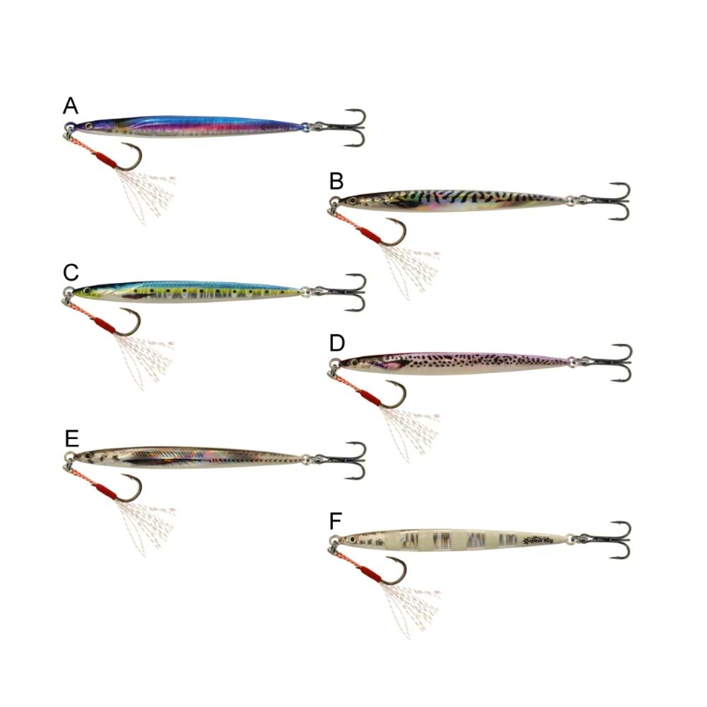 Captain 3665 Cazador Slim UV 40gr Light Jig Suni Yem