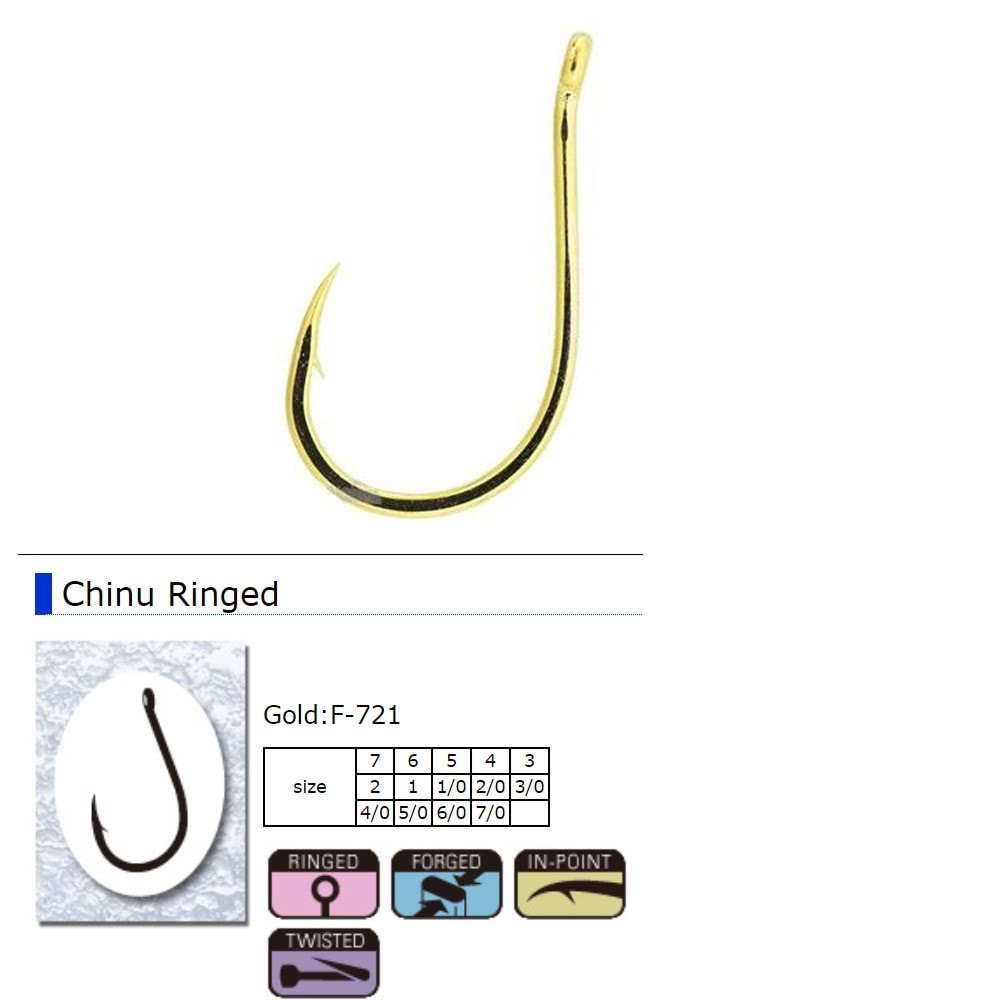 Sasame F-721 Chinu Ringed İğne (Gold) - 4/0