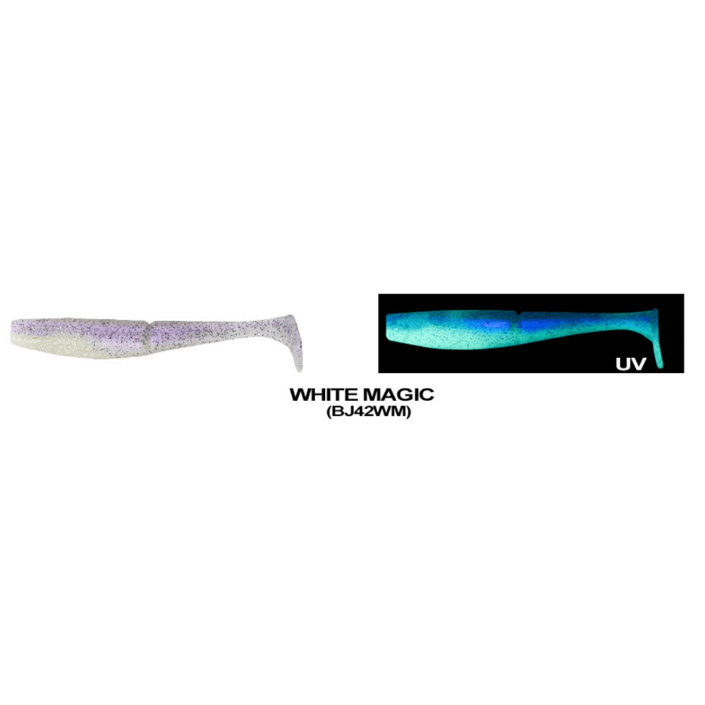 Daiwa Bait Junkie 10.5cm Minnow (5 Adet) Silikon Yem - WHITE MAGIC