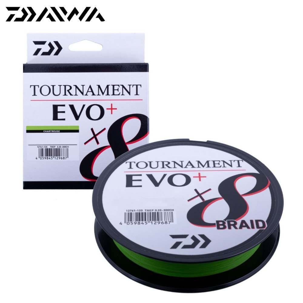 Daiwa Tournament EVO+ 8B Chartreuse İp Misina (135m) - 0.08MM
