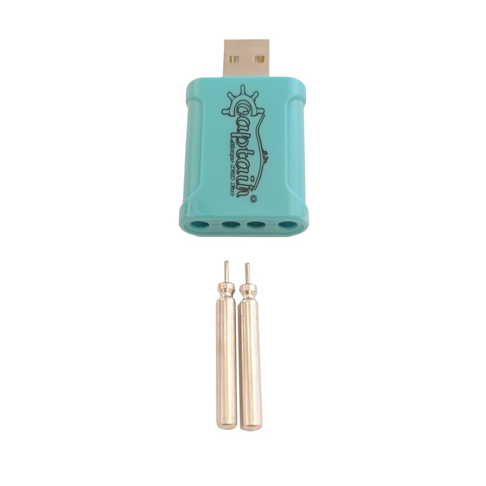 Captain 7113 Fosfor ve Şamandra Pili İçin Pil Şarj Kiti USB li
