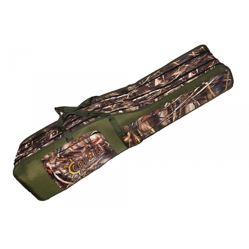 Captain Kamış Çantası 3 Bölmeli Eva Destekli Kumaştan