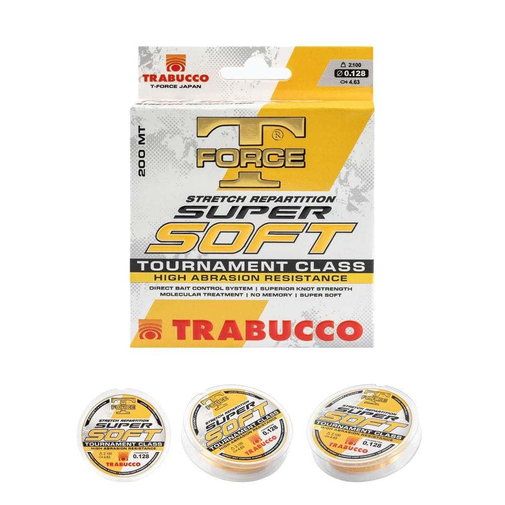 Trabucco T-Force Süper Soft 200mt Surf Misinası - 0.25MM