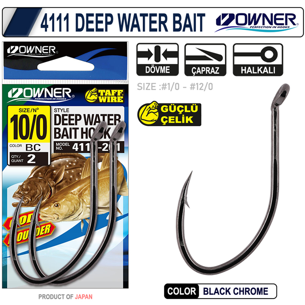 Owner 4111 Deep Water Bait Olta İğnesi - 3/0