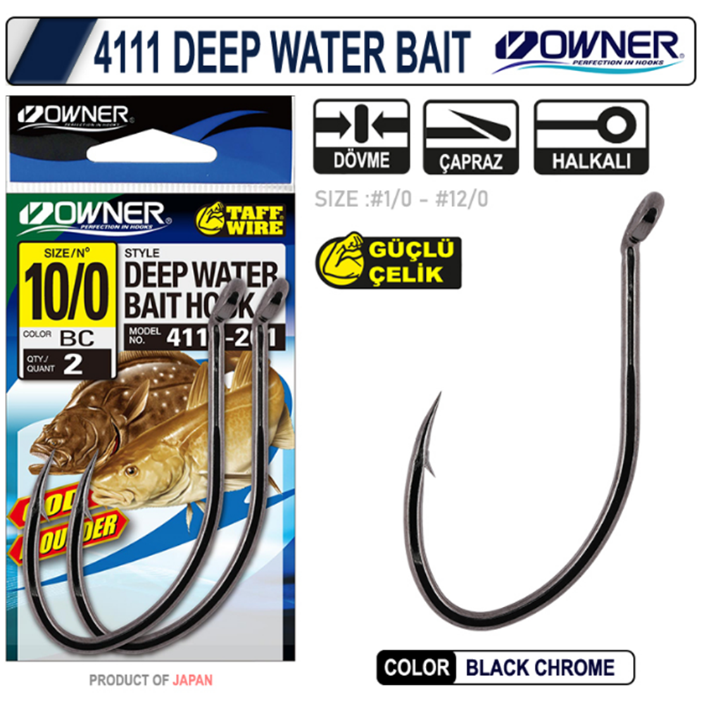 Owner 4111 Deep Water Bait Olta İğnesi - 7/0