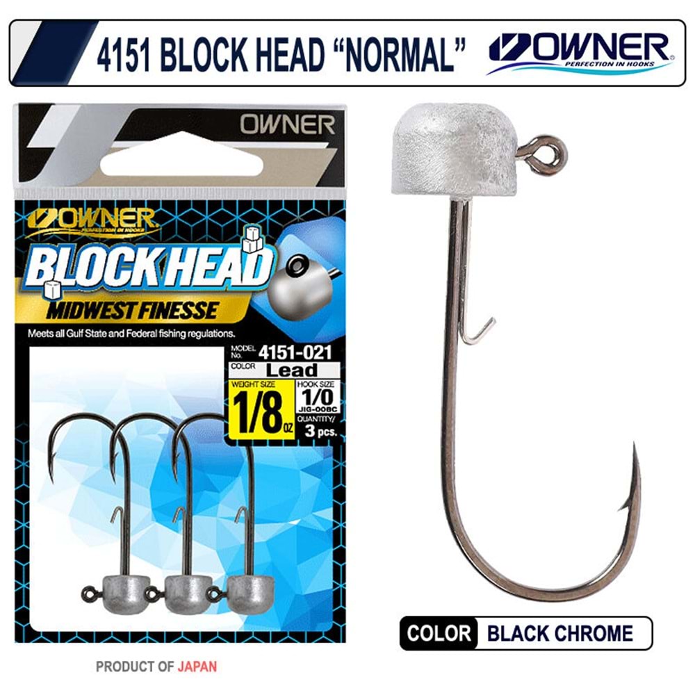 Owner 4151 Block Head - 3/16-1/0