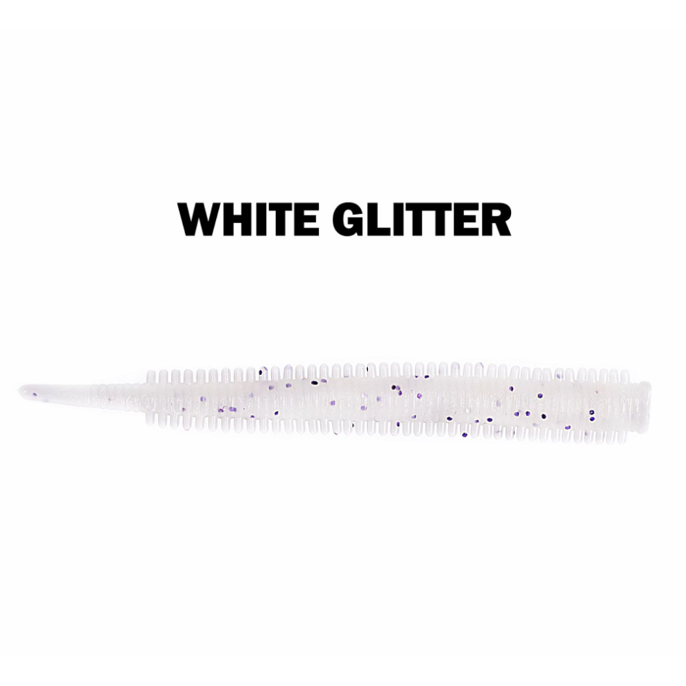 Caretta Yumiko 8cm Silikon Yem - WHITE GLITTER