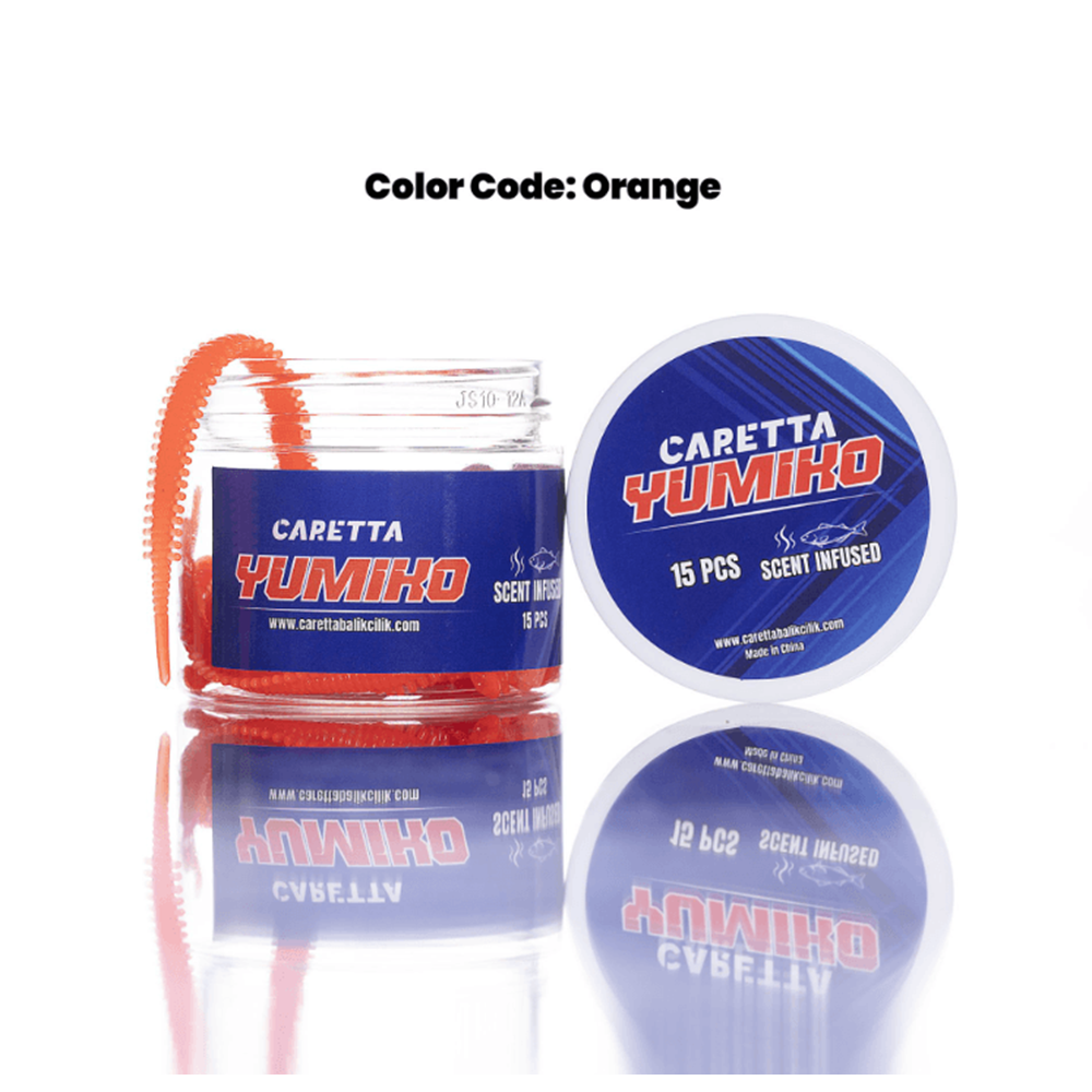 Caretta Yumiko 8cm Silikon Yem - ORANGE