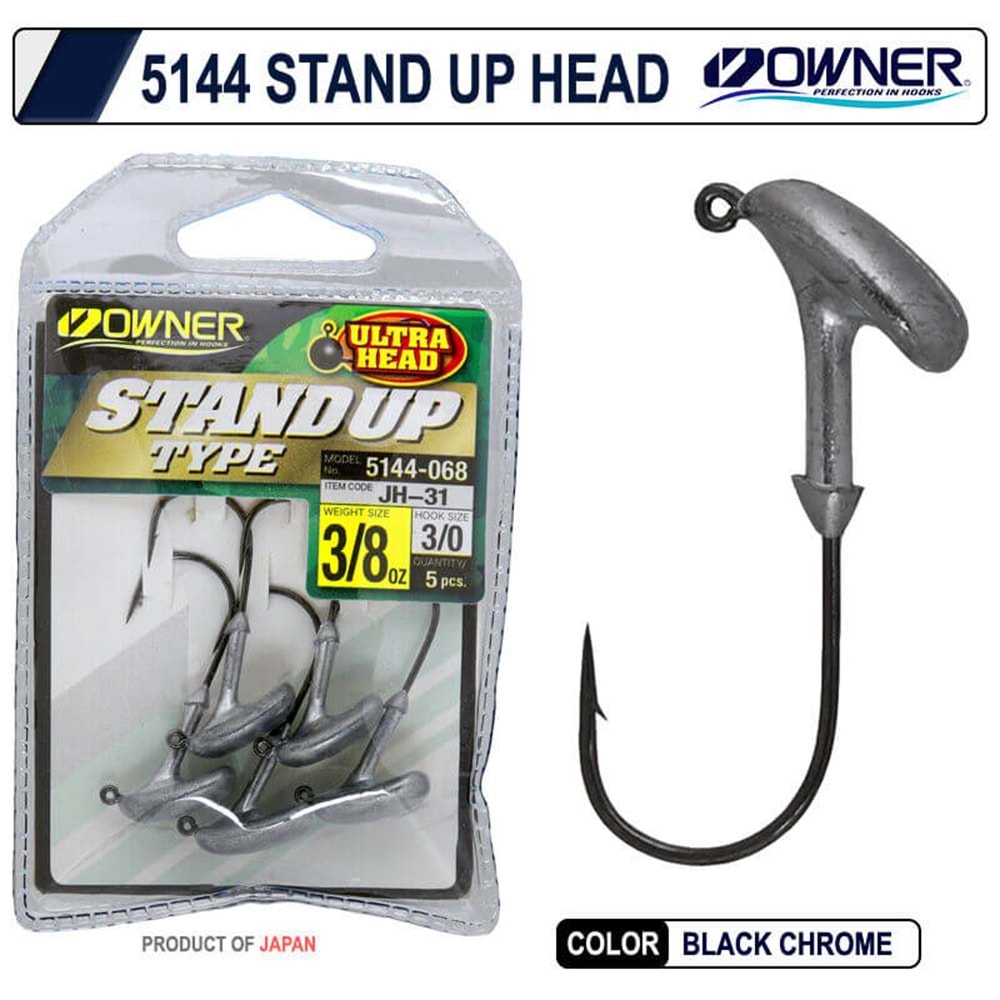 Owner 5144 Stand Up Type Jighead - 1-4 OZ NO:3/0