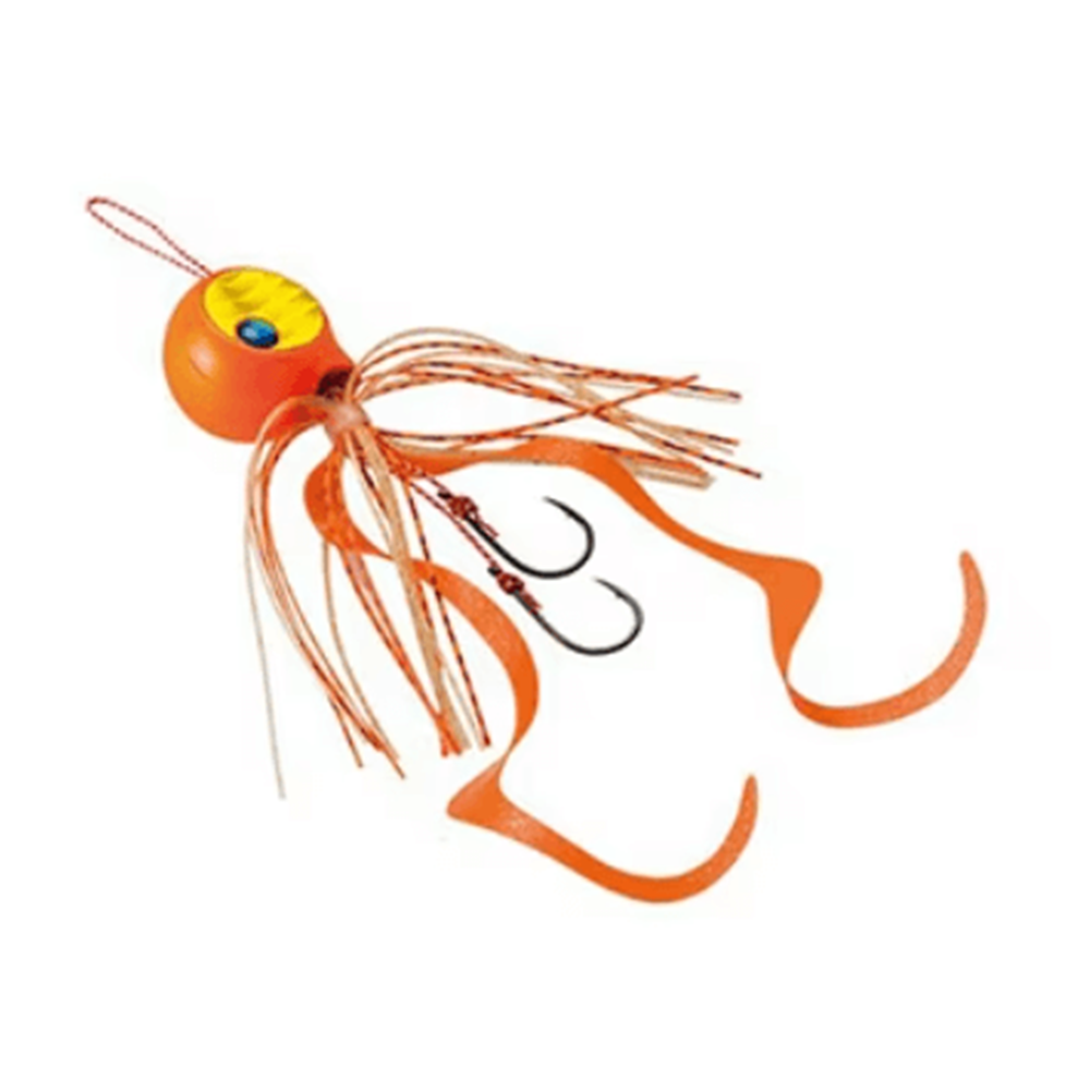 Shimano Lure Engetsu Tiger Baku Baku Tai Rubber Jig 80gr - 61T CURLY ORANGE