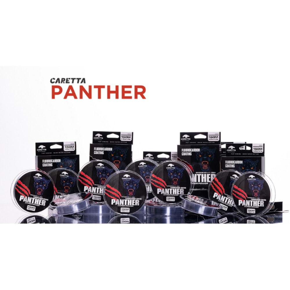 Caretta Panther 150mt Fluorocarbon Coating Gray Misina