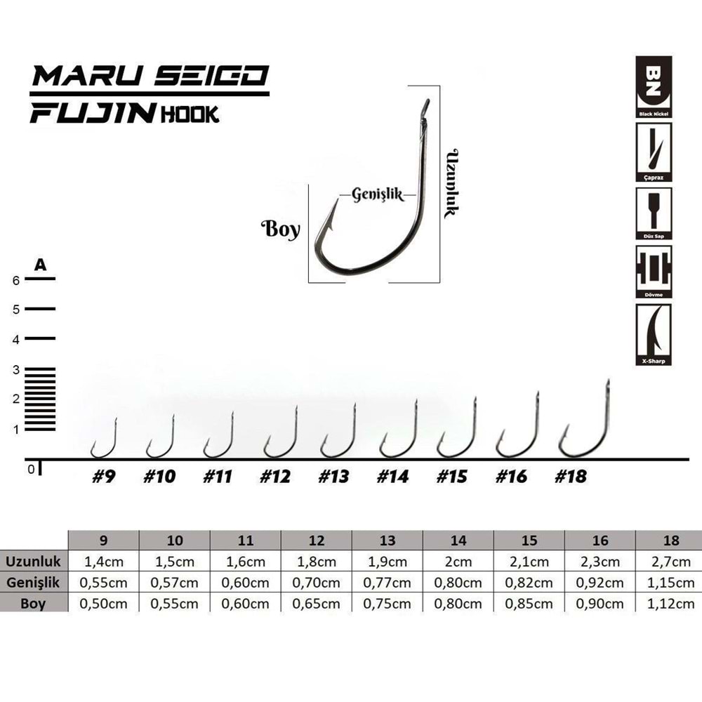 Fujin Maru Seigo Deliksiz Çapraz Olta Kancası