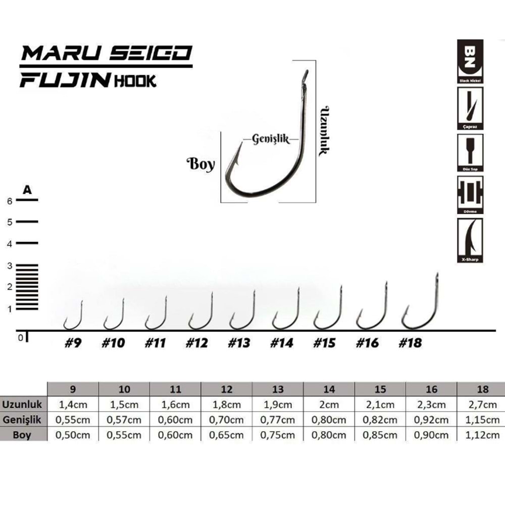 Fujin Maru Seigo Deliksiz Çapraz Olta Kancası