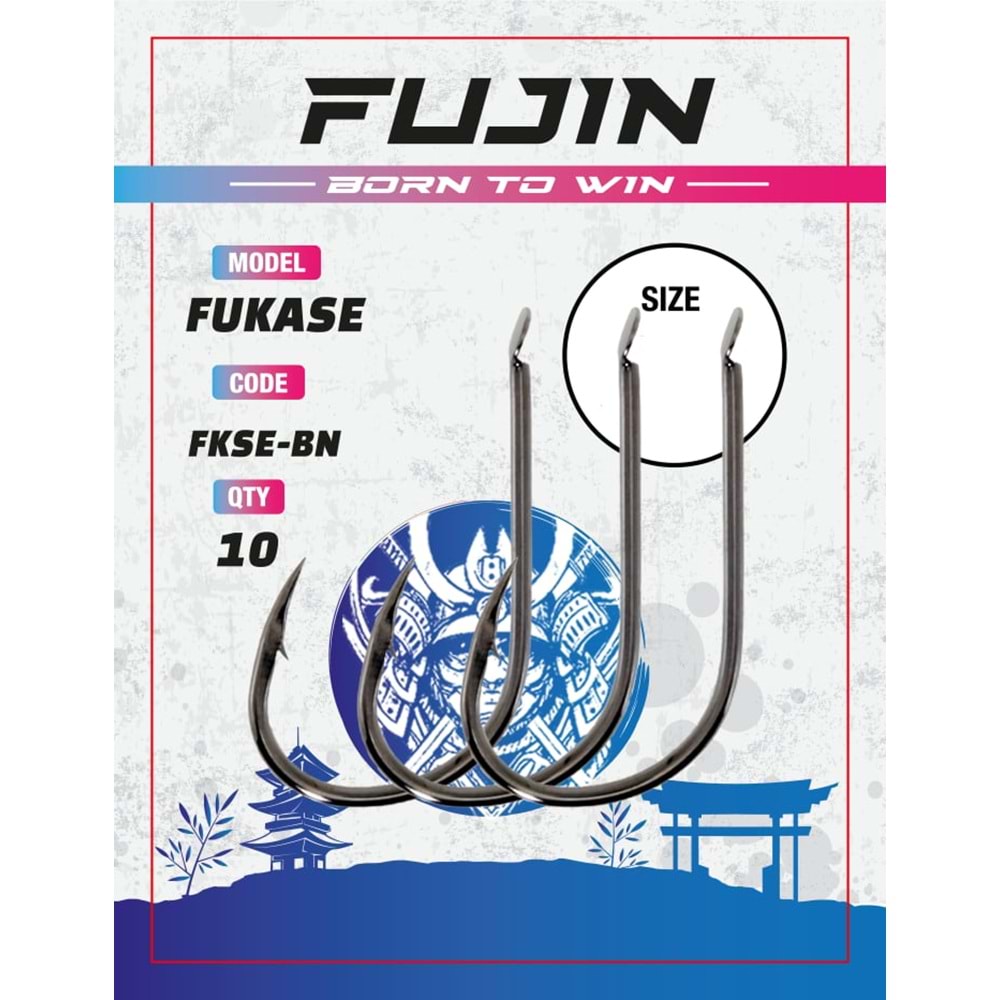Fujin Fukase Düz Olta Kancası - 3/0