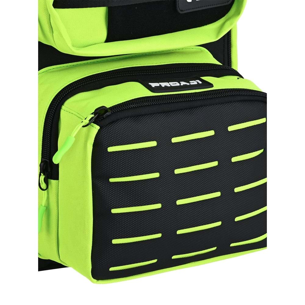 Fujin ProAji Back Pack Black Lime Balıkçı Sırt Çantası