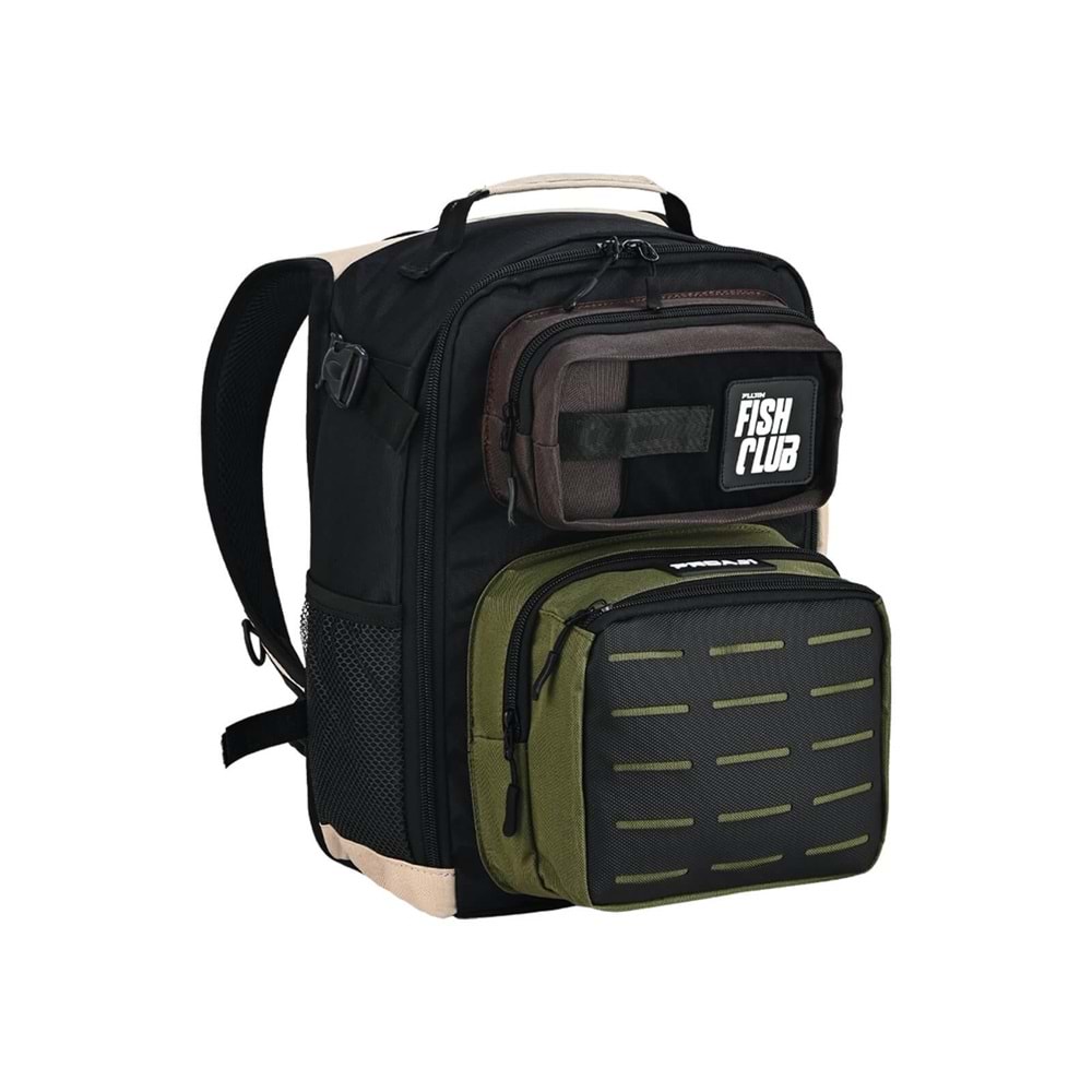 Fujin ProAji Back Pack Green Beige Balıkçı Sırt Çantası