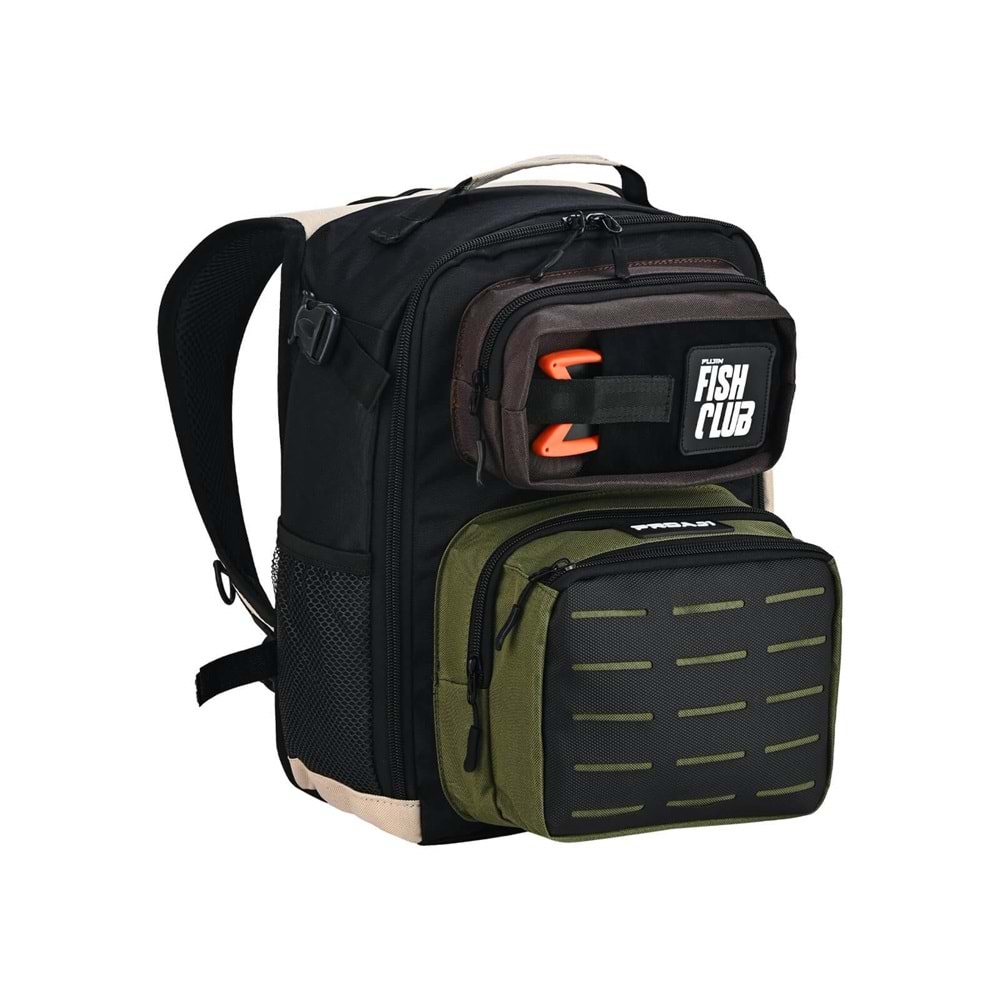 Fujin ProAji Back Pack Green Beige Balıkçı Sırt Çantası