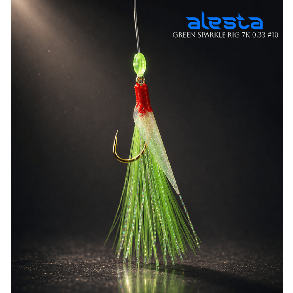 Alesta Green Sparkle Rig X0244 Çapari - 0.40MM NO:4