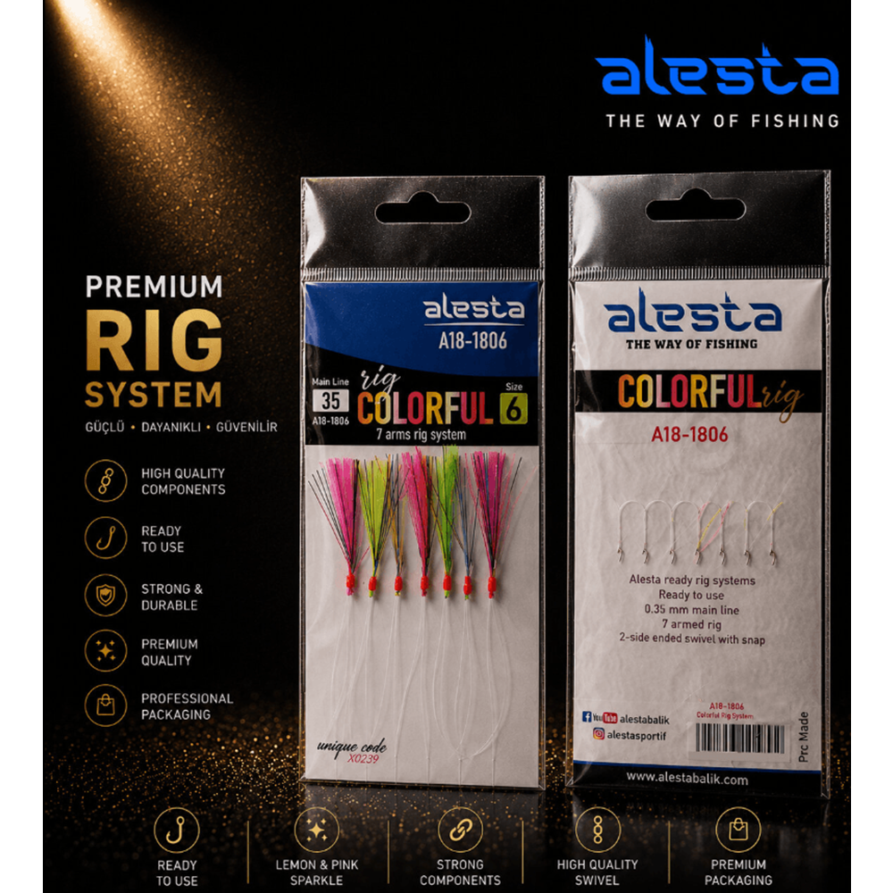 Alesta Colorful Rig X0239 7K Çapari - 0.40MM NO:4