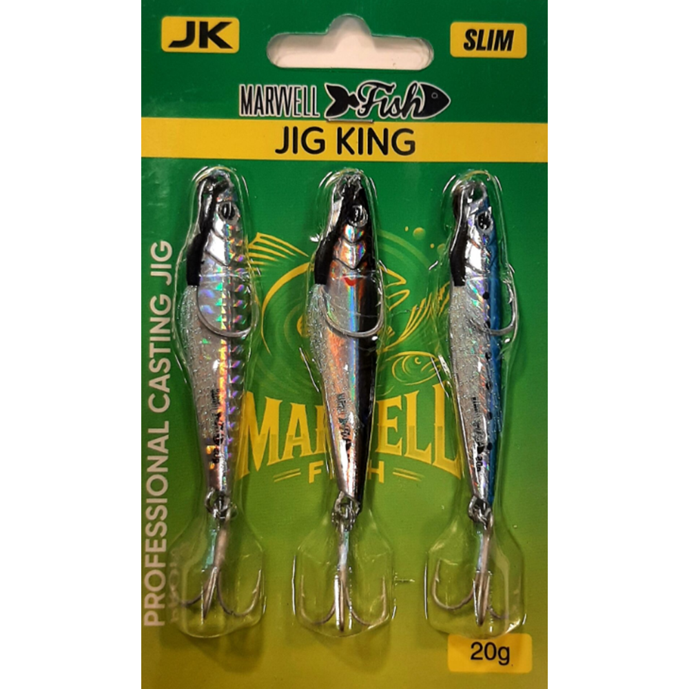 Marwell Fısh Slim 3 Lü Jıg 20 Gr Set - GLOW