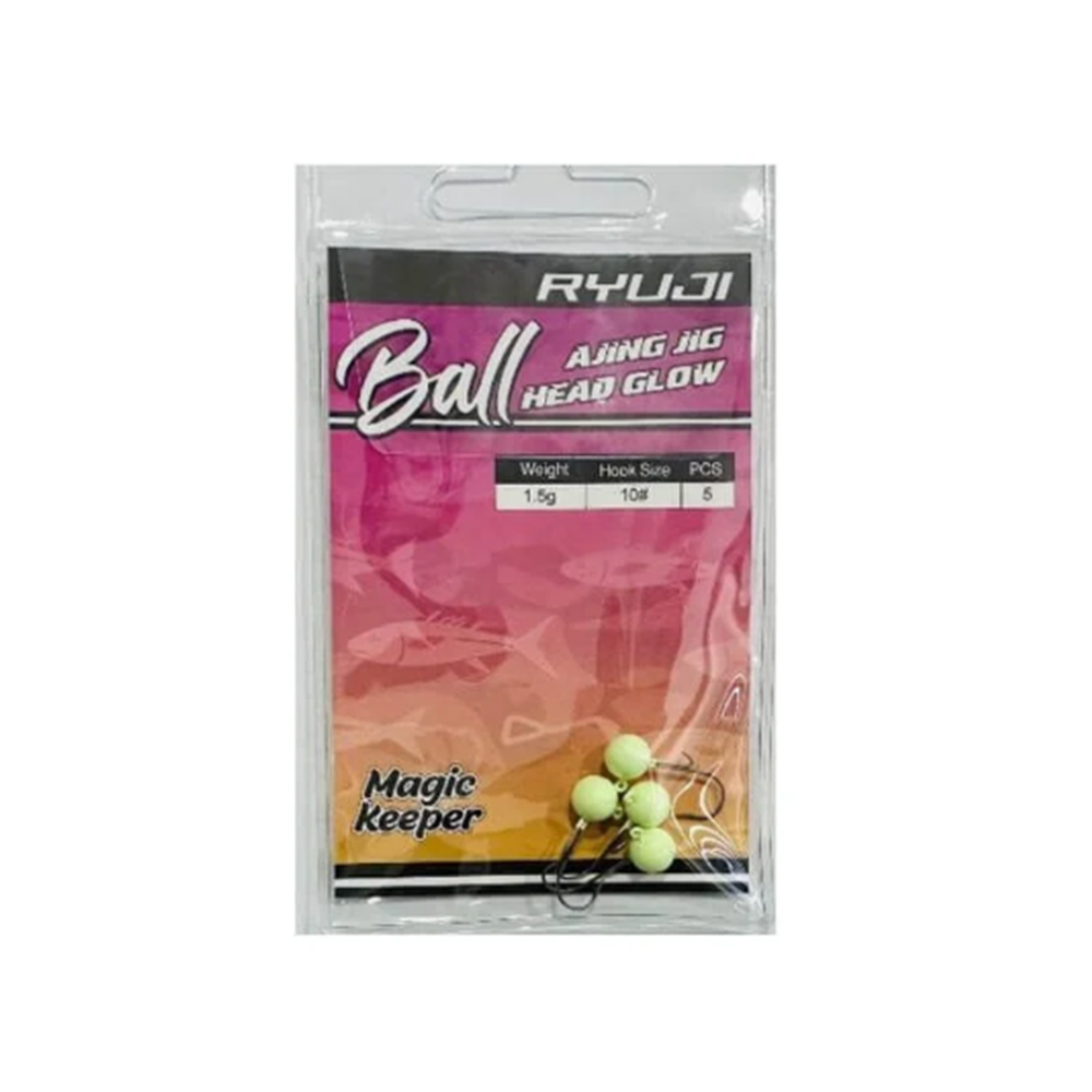 Ryuji Ball Ajing Jig Head Glow 10 - 1 GR