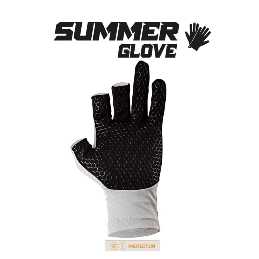 Fujin Pro Angler S24 Summer Gloves Grey
