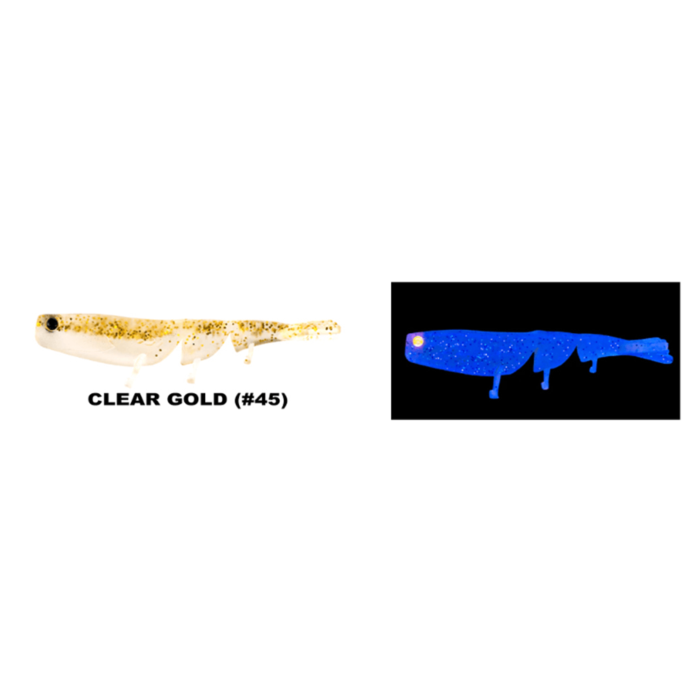 Daiwa Bait Junkie Prawn 6 Cm Silikon Karides Yem - CLEAR GOLD