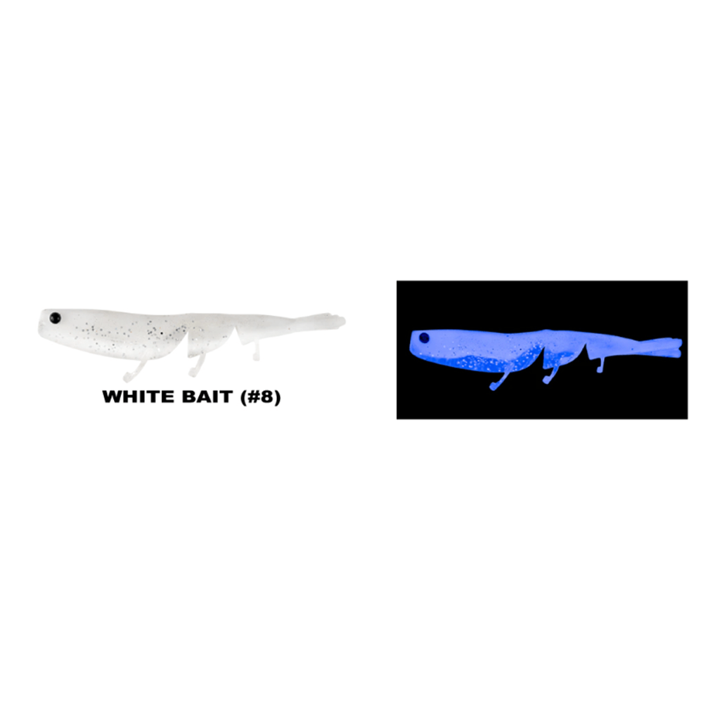 Daiwa Bait Junkie Prawn 6 Cm Silikon Karides Yem - WHITE BAIT